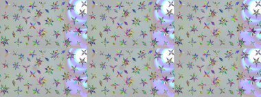 Renkli Bahar Teması eskiz kalıbı. Güzel çiçek deseni. Düz Çiçek Elementleri Tasarımı. Gri renkli çiçekler.