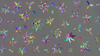 Renkli Bahar Teması eskiz kalıbı. Düz Çiçek Elementleri Tasarımı. Parlak arkaplan eskiz desenli çiçekli fantezi tasarımı.