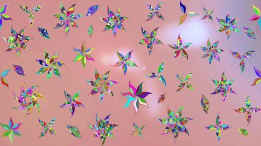 Raster illüstrasyonu. Güzel kumaş deseni. Hoş bir çiçek geçmişi var. Küçük çiçekte çizim deseni.