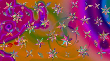 Raster 'ın taze dokusu. Yumuşak fayans. Yumuşak pamuk tasarımı. Klasik çiçek desenli. Paketleme, tekstil, duvar kağıdı için çiçek arkaplanı.