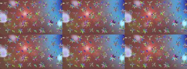 Eskiz arkaplan modeli. Suluboya, elle çizilmiş. Raster - stok. Vadinin çiçekleri kahverengi renklerde.