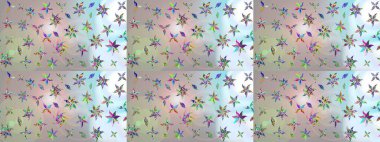 Suluboya çiçekli çiçek deseni. Raster illüstrasyonu. Tarafsız renklerde güzel tekstil.