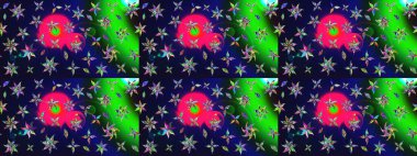 Çiçek desenli eskiz. Gri renkli çiçekler. Tişört baskısı için çiçek boyama rasteriName.