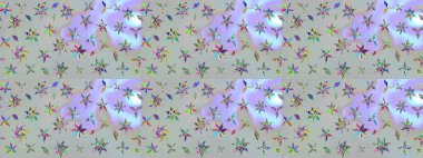 Gri renkli çiçekler. Raster düz çiçek çizim deseni. Tasarım hediye paketi, tebrik kartları, posterler ve afiş tasarımı.