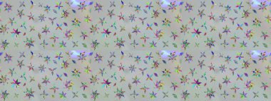 Taşralı şıklığı. Küçük yabani çiçeklerdeki halk modelini çiz. Özgürlük stili Millefleur 'lar. Tekstil, duvar kağıdı, kapaklar, yüzey, baskı, hediye paketi, hatıra defteri, dekupaj için çiçek çayırı arka planı.