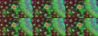 Tatil havası. Nazik romantik baskı. Raster güzel bir çiçek deseni çizmiş. Bahar mevsimi.