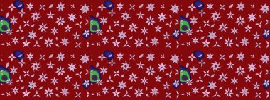 Raster Moda kumaş deseni. Çizgi çizimi kalıbı. Şirin çiçekler..