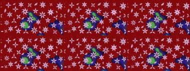 Suluboya çizim kalıbı. Suluboya tarzında kırmızı renkte çiçekler. Çiçek izi.