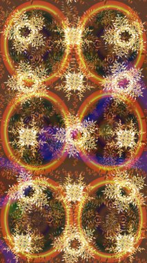 Raster illüstrasyonu. Raster kar taneleri arka planda. Kar tanesi rengarenk desen. Kar taneleri deseni. Soyut kar taneleri arkaplanda izole edilmiş düz tasarım.