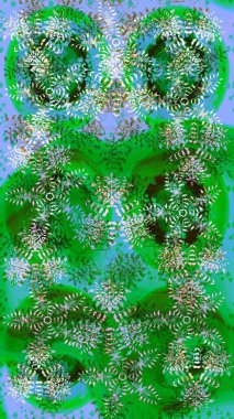 Renkli elementlerle Raster ilginç desen.