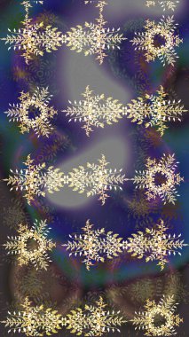 Renkli elementlerle Raster ilginç desen.