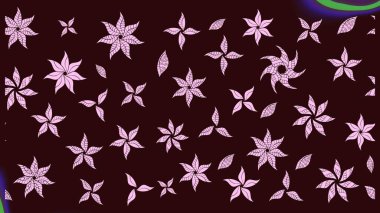 Kabile sanatı boho baskısı, klasik çiçek arkaplanı. Soyut etnik raster çizim kalıbı. Arkaplan dokusu, duvar kağıdı, kahverengi renkli çiçek teması.