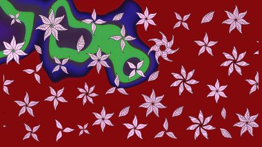 Botanik çizim kalıbı. Raster deseni. Organik elementler. Suluboya etkisi.