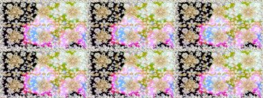 Raster geometrik arka plan. Tarafsız renklerde altın çiçekli altın desenler. Altın rengi, kusursuz çizim. Senin tasarımın için, duvar kağıdı..