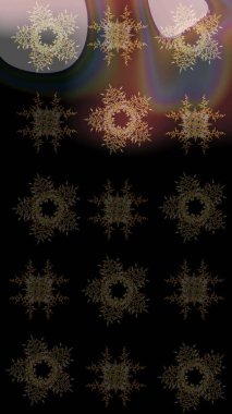 Raster resim. Kış. Kış sembolü. Renkli arka plan üzerinde izole suluboya kar taneleri.