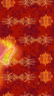 Kar Tanesi Simgesi. Kırmızı, turuncu ve sarı renklerde izole edilmiş. Kar Tanesi Raster illüstrasyonu. Kış kar taneleri.