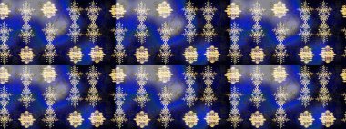 Mavi, siyah ve gri renkli kar taneleri. Raster illüstrasyonu. Yılbaşı Biçimi.