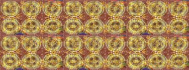 Sihirli kahverengi, nötr ve sarı tatil soyut arka plan yıldız ve düşen kar taneleri. Raster illüstrasyonu. Noel kahverengisi, nötr ve sarı.