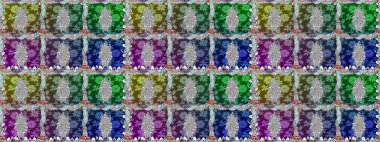 Renkli Bahar Temalı Kusursuz Arkaplan. Çiçekli, kusursuz bir arkaplan. Düz Çiçek Elementleri Tasarımı. Çocuk stili.