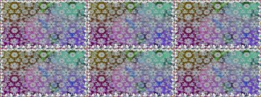 Çiçekle kusursuz desen. Gri renkli çiçekler. Düz Çiçek Elementleri Tasarımı. Renkli Bahar Teması Kusursuz Arkaplan.