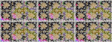 Raster oryantal süs. Kusursuz altın desen. Gri renklerde, altın elementlerle kusursuz desen.