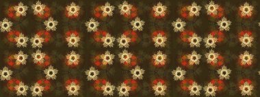 Arabesk ve çiçekli doğu raster desenleri. Arabesk ile klasik model. Geleneksel klasik süs.