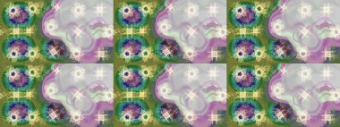 Renkli elementlerle Raster ilginç desen.