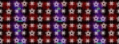 Noel stili. Raster illüstrasyonu. Siyah, kahverengi ve kırmızı renkte kar taneleri.