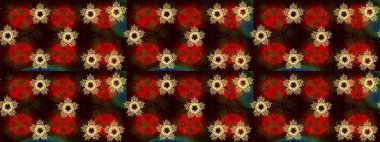 Kahverengi, kırmızı ve siyah renklerde izole edilmiş. Kış kar tanesi. Kar Tanesi Raster illüstrasyonu. Kar Tanesi Simgesi.