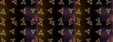 Siyah, kahverengi ve gri renkli bitkilerden oluşan parlak çiçekli çizim deseni.