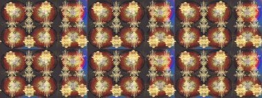 Kahverengi, gri ve nötr renklerde kristal kar tanesi. Raster illüstrasyonu.