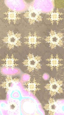 Soyut çiçek çizim kalıbı arka planı. Küçük çiçekteki sevimli çiçek deseni. Bej renklerde. Raster deseni. Raster illüstrasyonu.