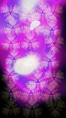 Soyut kar taneleri arkaplanda izole edilmiş düz dizayn. Kar tanesi rengarenk desen. Raster illüstrasyonu. Kar taneleri deseni. Raster kar taneleri arkaplanı.