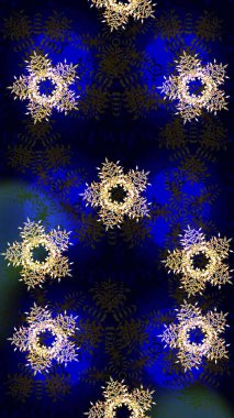 Yeni yıl dekoratif kar taneleri arka planı. El çizimi Noel Raster illüstrasyonu. Kış Kar Taneleri Karalamaları.