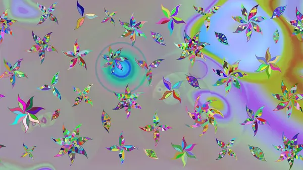 Çiçek tasarımı için inanılmaz bir kolaj cenneti tarzı. Çiçekli zambakların eskiz geçmişi. Parlak çiçekli kolaj çiçekleri gri.