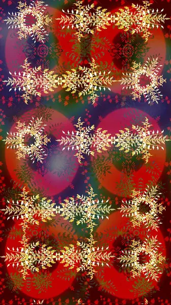 Noel süsleri ve Noel süsleri. Raster Noel soyut renkli arkaplan ve düşen kar tanesi.