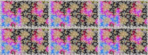 Davetiyeler, kartlar, web sayfası için Raster illüstrasyon. Altın desenli çiçek dekoru. Çizgi sanatı tasarım şablonu için kusursuz sınır. Doğu tarzı element. Gri renklerdeki altın element.