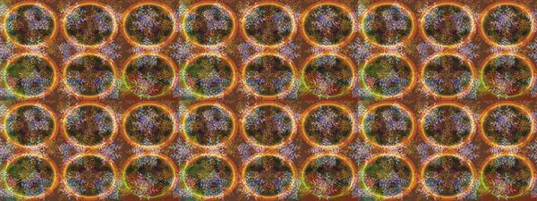 Renkli elementlerle Raster ilginç desen.