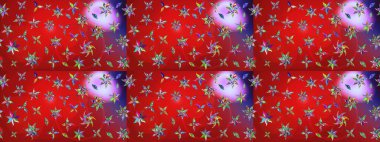 Raster çiçek desenli çiçek deseni, yapraklar, dekoratif elementler, sıçrama, lekeler, el çizimi kontur çizgileri ve Doodle çizim stili, grafik raster çizim çizimi.