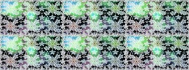 Raster illüstrasyonu. Tarafsız ve gri renklerde çiçekler. Raster illüstrasyonu. Asya tekstil tarzında. Kusursuz çiçek deseni.