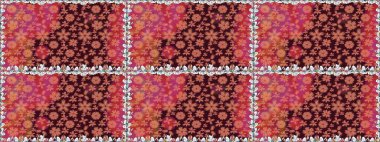 Fantezi çiçekli kusursuz desen, doğal duvar kağıdı, çiçek desenli kıvrım çizimi. Paisley el çizimi elementler. Ev dekoru.