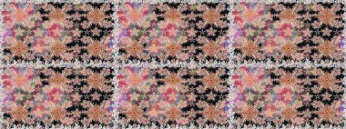 Nazik romantik baskı. Tatil havası. Bahar mevsimi. Tarafsız ve gri renklerde çiçekler. Raster dikişsiz sevimli çiçek deseni.