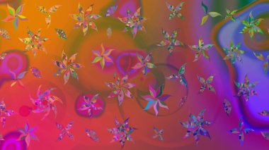 Paketleme, tekstil, duvar kâğıdı için çiçek eskizi. Raster 'ın taze dokusu. Yumuşak pamuk tasarımı. Klasik çiçek desenli. Yumuşak kiremit.