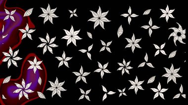 Eskiz arkaplan modeli. Suluboya, elle çizilmiş. Siyah ve tarafsız çiçekler. Raster stoku.