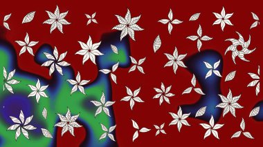 Raster illüstrasyonu. Kumaş, duvar kağıdı ve kağıt üzerine baskı yapmak için gelişen arka plan. Eski usul küçük çiçekli şirin bir eskiz deseni. Moda arka planında parlak buketler.