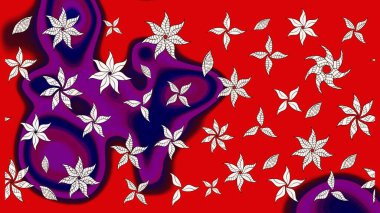 Küçük çiçekte güzel bir desen. Küçük renkli çiçekler. Moda baskıları için zarif bir şablon. Motley illüstrasyonu. Robot resim. Çiçekli bahar çiçekleri.