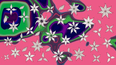 Eskiz Vintage Çiçek Deseni. Raster Kalça dokusu deseni.