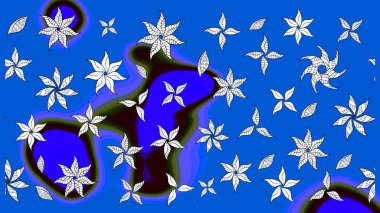 Çiçekleri, deniz kabukları, mandalaları ve suluboya efektleriyle donanma geçmişi. Yatak çarşafları, ceket, paket tasarımı, kumaş ve moda kavramları için tekstil baskısı. Çizim kalıbı etnik tasarım.