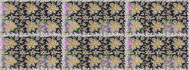 Barok tarzında kusursuz bir doğulu süsü. Raster geleneksel altın pürüzsüz desen gri renklerde.