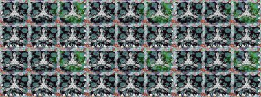 Raster illüstrasyonu. Kusursuz desenli, modaya uygun kumaş deseni. Renkli Bahar Temalı Kusursuz Arkaplan. Şirin çiçek elementleri. Düz Çiçek Elementleri Tasarımı.